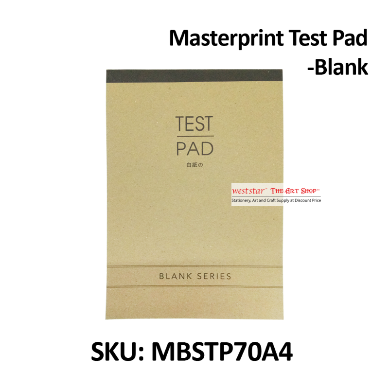 Weststar / The Art Shop | Buy Masterprint Test Pad Blank- A4 Online at ...