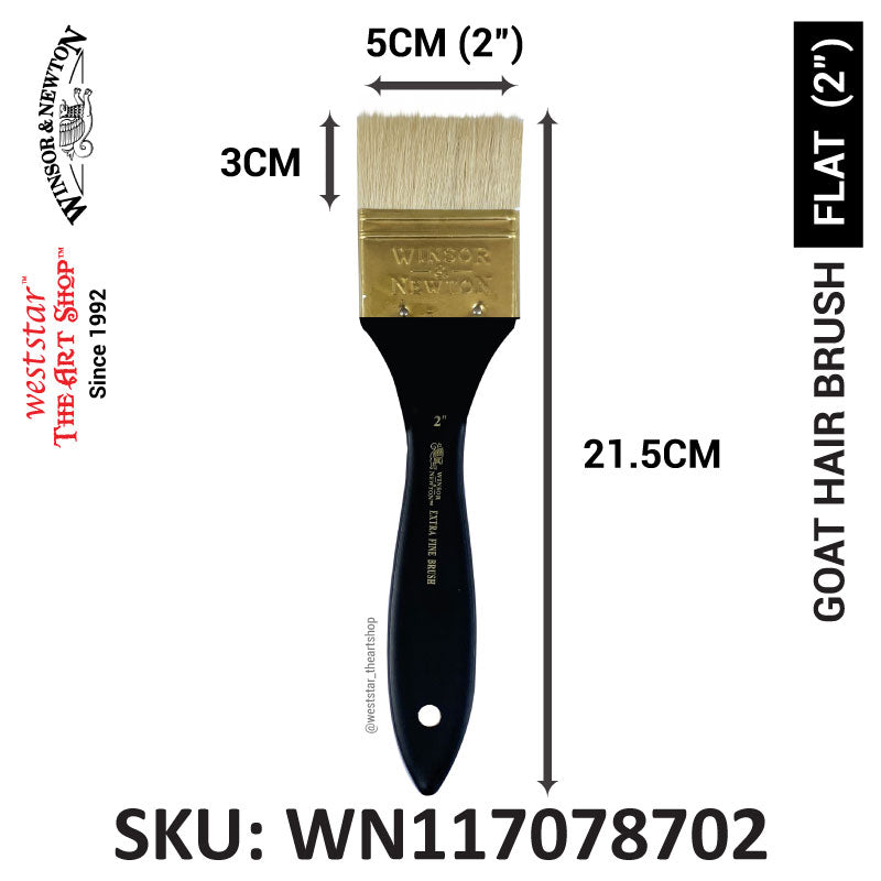 Winsor & Newton Goat Hair Brush | Flat