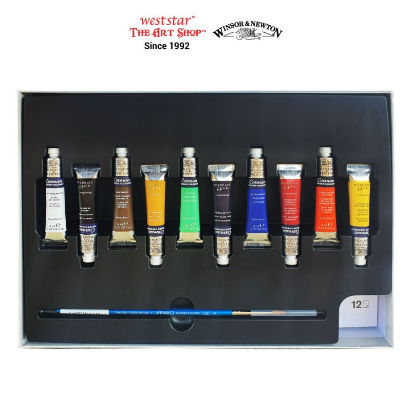 Winsor & Newton Cotman Watercolor Collection | 12pcs Set