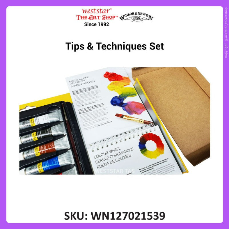 Winsor & Newton Galeria Acrylic Tips & Techniques 8pcs Set