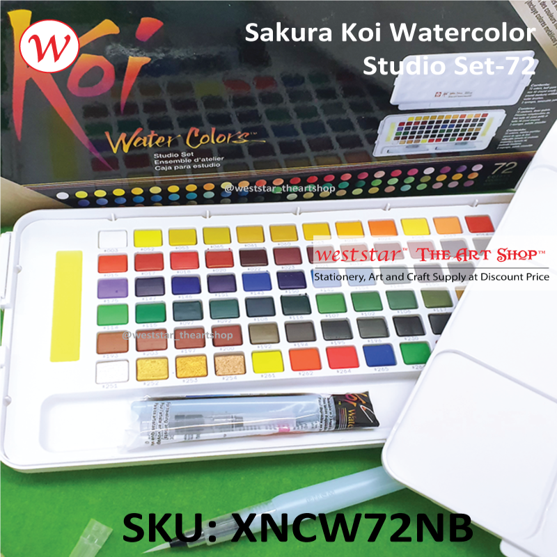 KOI Watercolor Studio 72-color Set